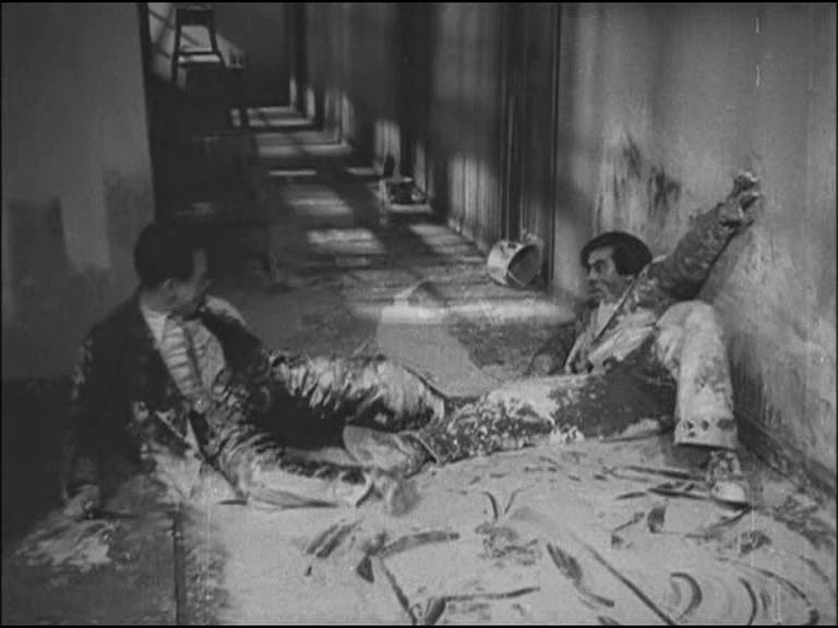 Climactic fight scene between Matsunaga and Okada